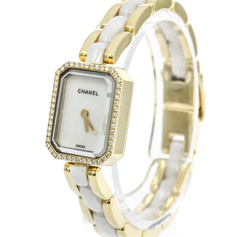 chanel premiere watch 18k white gold diamonds and ceramic|chanel premiere watch.